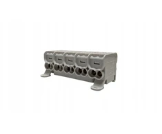 MOREK Paskirstymo blokas - skirstomasis HLAK25 (MAG) 5P pilkas 2xAl/Cu 25mm+16mm 1000VAC/1500VDC MAG5255A00
