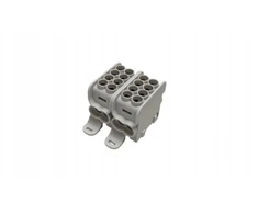 MOREK Paskirstymo blokas - skirstomasis HLAK25 (MAG) 2P pilkas 2xAl/Cu 25mm+16mm 1000VAC/1500VDC MAG2252A00