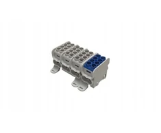 MOREK Paskirstymo blokas - skirstomasis HLAK25 (MAG) 4P pilkas, mėlynas 2xAl/Cu 25mm+16mm 1000VAC/1500VDC MAG4253AB0