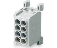 MOREK Paskirstymo blokas MAG25-2 pilka spalva 4x25mm² 400V VDE MAG1250A32