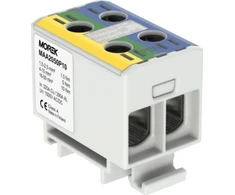 MOREK OTL-PEN50 jungtis geltonai žalia, mėlyna 2xAl/Cu 1,5-50mm² 1000V Universalus gnybtas TN-C-S MAA2050P10 instaliacijai