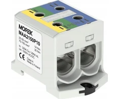 MOREK Złączka OTL-PEN150 geltona ir-žalia,mėlyna 2xAl/Cu 25-150mm² 1000V Zacisk universalus do instalacji TN-C-S MAA2150P10