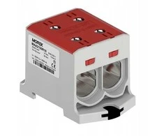 Morek OTL150-2 jungtis, raudona, 2xAl/Cu, 25-150mm2, 1000V AC / 1500V DC, universalus gnybtas, MAA2150R10