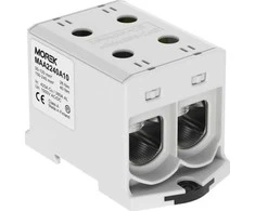 MOREK OTL240-2 jungtis, pilka spalva 2xAl/Cu 35-240mm2 1000V Universalus gnybtas MAA2240A10