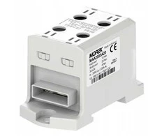 MOREK OTL95-2B jungtis pilka 2xAl/Cu 6-95mm2 3x1x24 1000V AC / 1500V DC Universalus gnybtas su įvadu lanksčiam bėgeliui MAA2095A20