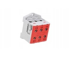 MOREK OTL95-3 jungtis, raudona, 3xAl/Cu, 6-95mm2, 1000V AC / 1500V DC, universalus gnybtas MAA3095R10