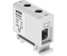 MOREK Bėgio jungtis. 1,5–50 mm2 pilka 2 skylių 1P MAA1050A10 Morek 3811