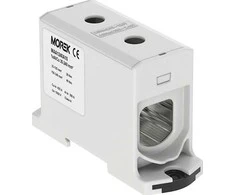 MOREK Bėgių gnybtų blokas 35-240mm2 pilkas 2 skylių AL/CU 1000V TH35 1P MAA1240A10 Morek 3972