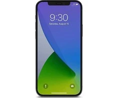 Moshi Moshi AirFoil Pro Lankstus hibridinis stiklas iPhone 12 / iPhone 12 Pro (juodas rėmelis)
