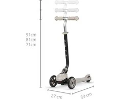 MILLY MALLY 4539 Qplay Sema 3in1 smėlio spalvos paspirtukas