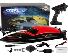 Motorinė valtis R/C 2.4G raudona 35 km/val
