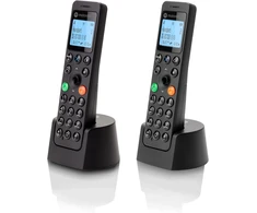 Telefonas stacionarus Motorola DOT202 DUO Juodas - TELEFONAS DECT