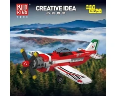 Mould King Racing Airplane Rinkinys klocków 470 dalys
