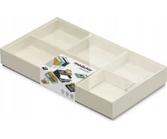 Moxom MOXOM Modulinis padėklų rinkinys, 250x170x35mm, 5 vnt., baltas