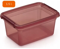 Moxom „Basestore“ indelis su dangteliu ir spaustukais, 14x19x9 cm, 1,5 l rabarbarams