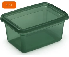 Moxom „Basestore“ indas su dangteliu ir spaustukais, 14x19x9 cm, 1,5 l, pušis