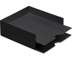 Moxom MOXOM Modulinis raidžių padėklų rinkinys, 320x260x60mm, 2 vnt., juodas