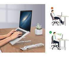 MOZOS N3 BK ERGONOMICZNA PODKŁADKA POD LAPTOPA ALU