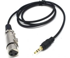 Mozos Kabelis mikrofonas XLR - Mini Jack 3,5 mm MCABLE-XLR