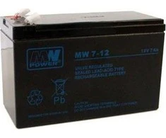 Mw Power MWPower MW 12V 7Ah F2(250) AGM akumuliatorius, 6-9 metai