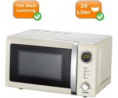 Mikrobangų krosnelė Melissa mikrovilnu krasns 700W 20L kremkrasa