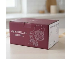 MPLCo Ketaus arbatinukas su puodeliais ir padėklu KOGA, 1200 ml