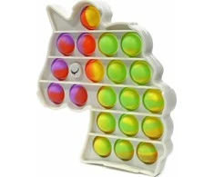 MPMAX Simple Dimple Push Pop it Antistress Sensory Toy Unicorn 12x13cm