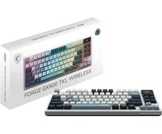 MSI FORGE GK600 TKL W SKY Klaviatūra žaidimams Wireless