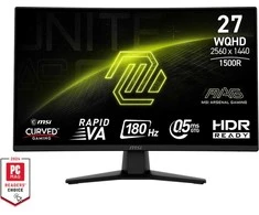 27 colių (68,6 cm) TFT MSI MAG 274CQFDE žaidimų monitorius, išlinkis, 180 Hz, mažmeninė kaina