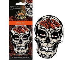 Aroma Car Oro gaiviklio aromatas car muertos skull oranžinis man island driftwood