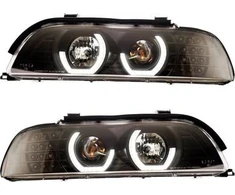 MTuning BM395480 – halogeninių lempų komplektas juodas BMW 5 E39 1996-2003 m.