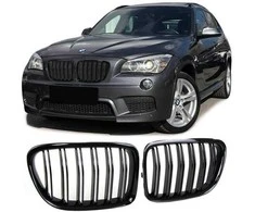 Mtuning BMW X1 E84 Grile Double Ribs Gloss Juodas
