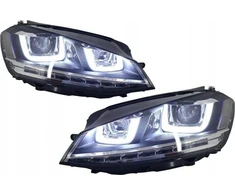 MTuning chromo halogeninių lempų rinkinys VW GOLF VII prieš veido patobulinimą 2013-2017 m.