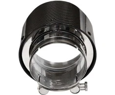 Mtuning Duslintuvo antgalis 101 mm įleidimo anga 70 mm anglies pluošto blizgesys
