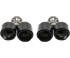 Mtuning Duslintuvo antgalis, 101 mm x 2 įvadas, 76 mm anglies blizgesio rinkinys