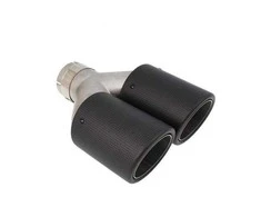 Mtuning Duslintuvo antgalis 101mmx2 įėjimas 76mm anglies kilimėlis