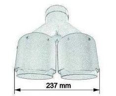 Mtuning Duslintuvo antgalis 114mmx2 įėjimas 76mm anglies kilimėlis