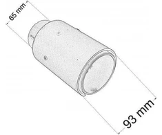 MTuning Duslintuvo pabaiga 89mm įrašas 65mm anglis