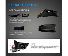 MTuning Dynamic LED dūmų galinių žibintų rinkinys BMW 4 F32 F82 4 F33 F83 2013 m.