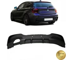 MTuning galinis difuzorius Matt Juodas BMW 1 F20 F21 pre-facelift 2011-2015 m.