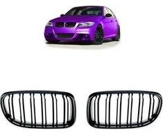 Mtuning „Sport Grilis Double Ribs“ blizgus juodas BMW 3 E90 E91 Facelift 2008–2011 m.