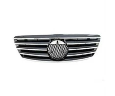 Mtuning Grotelės Mercedes-Benz S W220 Facelift chromuotos ir juodos spalvos