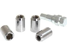 MTuning perveriamos veržlės M12x1.25 L:32mm sidabrinės