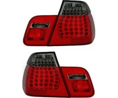 Mtuning Raudona Smoke LED galinių žibintų rinkinys BMW 3 E46 prieš veido patobulinimą 1998-2001 m.