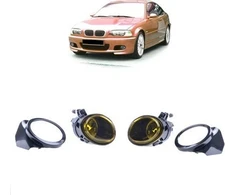 MTuning Rūko žibintų komplektas Geltonas BMW 3 (E46) Coupe Cabrio Sedan Touring 5 (E39) Sedan Touring 1998-2006 m.