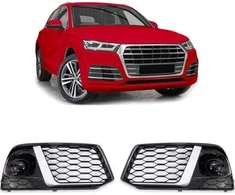 MTuning Sidabrinis halogeniniai rėmeliai AUDI Q5 prieš 2018–2021 m.