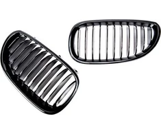 MTuning Single rib sportinės grotelės Gloss Juodas BMW 5 (E60) Sedanas (E61) Touring 2003-2010 m.