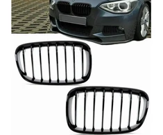 MTuning Single rib sportinės grotelės Gloss Juodas BMW 1 F20 F21 pre-facelift 2011-2015