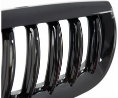 MTuning Single rib sportinės grotelės Gloss Juodas BMW X3 E83 pre-facelift 2003-2006