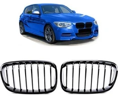 MTuning Single rib sportinės grotelės Gloss Juodas BMW 1 F20 F21 pre-facelift 2011-2015